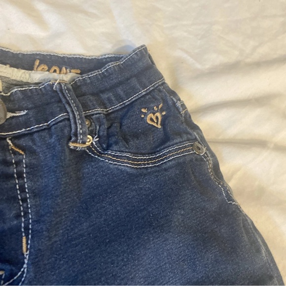 Justice  Premium Jean Girls Simply Low Blue Denim Size 12R Jegging - Picture 2 of 16